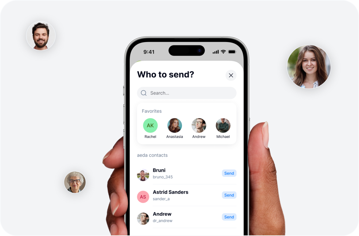 Pay people not account numbers